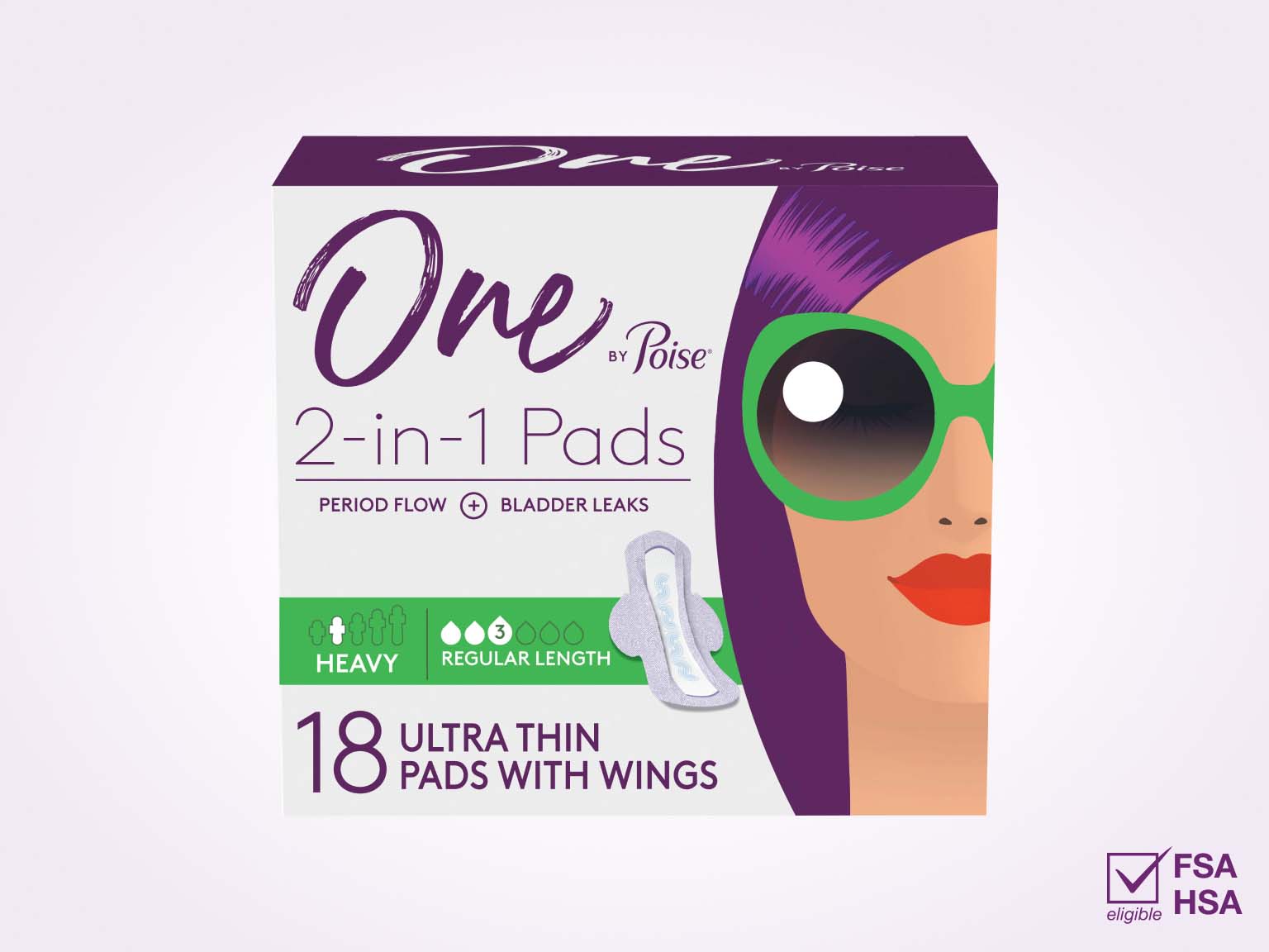 Poise® Bladder Leaks, Heavy 2-in-1 Pads