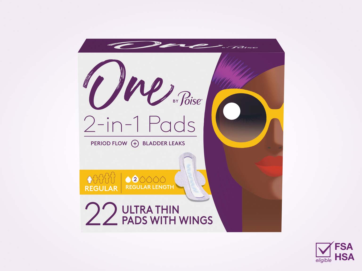 Poise® Bladder Leaks, Regular 2-in-1 Pads